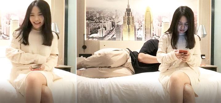 【小宝寻花】第二场妹子简直极品啊，可惜翻车了，门票房都已经开了，妹子洗好准备开干，小宝接到电话赶紧让妹子穿衣服走，不知道是被举报还是