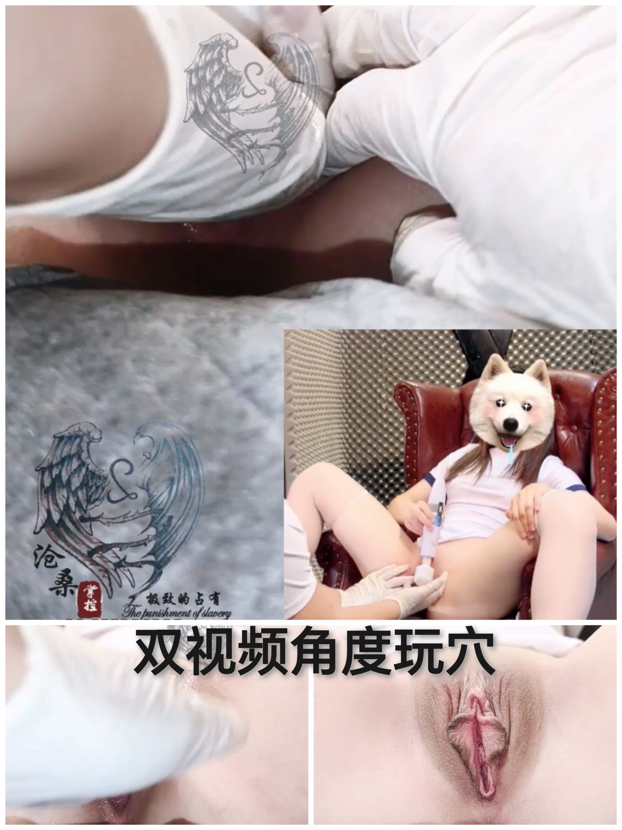 [SM调教]双视频角度虐穴