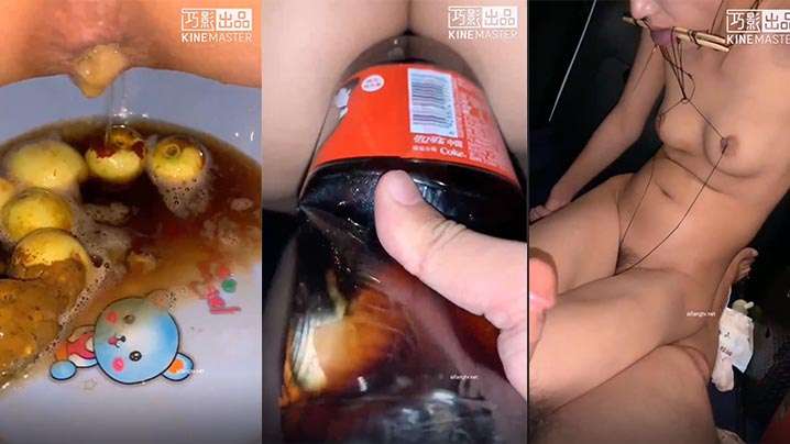 【露脸极限调教】阴环骚母狗太能整活了肛门塞枣可乐灌肠夹舌吃精喝尿辣椒自慰干完B洞干屁眼爆粗口-变态