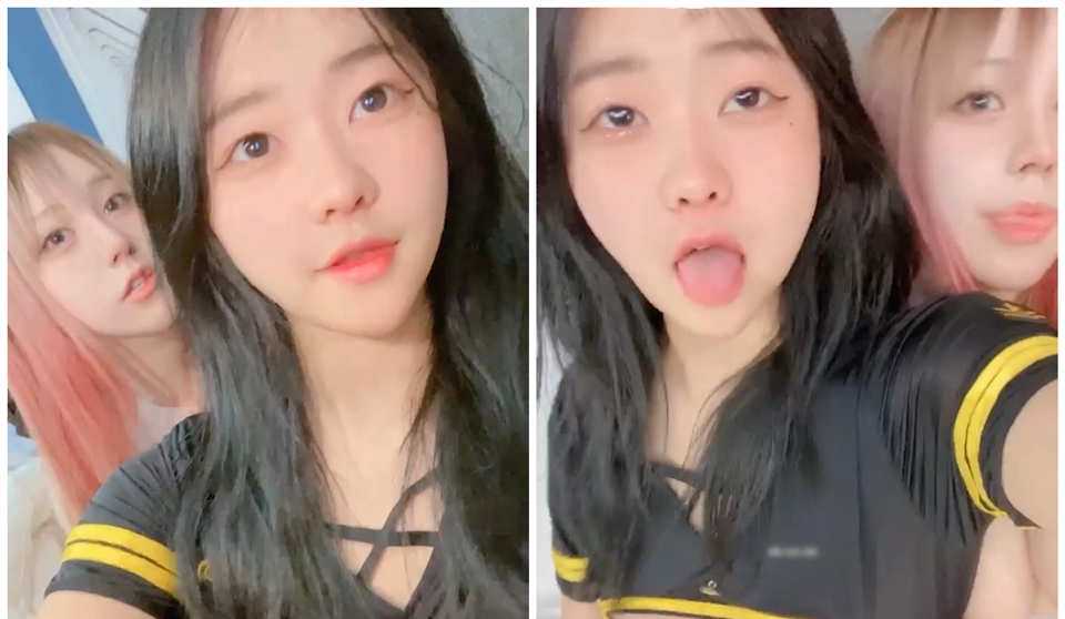 [小编推荐]高颜值福利姬互玩粉穴，亲密舔奶