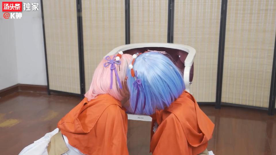 ①绿帽学院 - 拉姆蕾姆 COSPLAY百合虐向