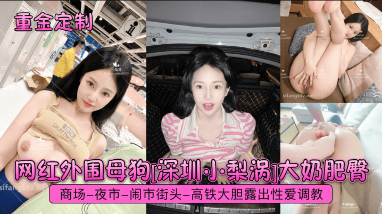 【重金定制】网红外围母狗[深圳小梨1大奶肥臀.商场-夜市-闹市街头-高铁大胆露出性爱调教!