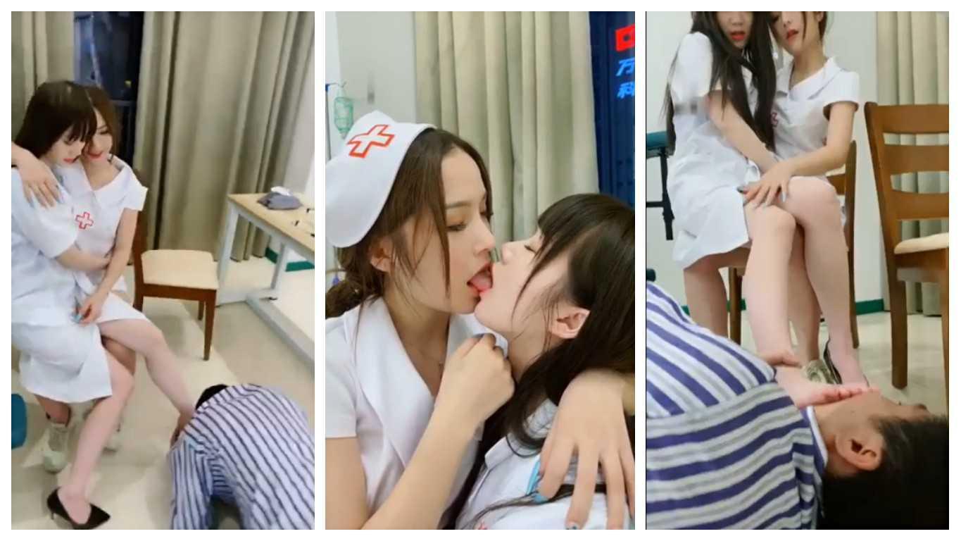 3性感小护士一诺S偷情女医生,踩踏羞辱精神病m
