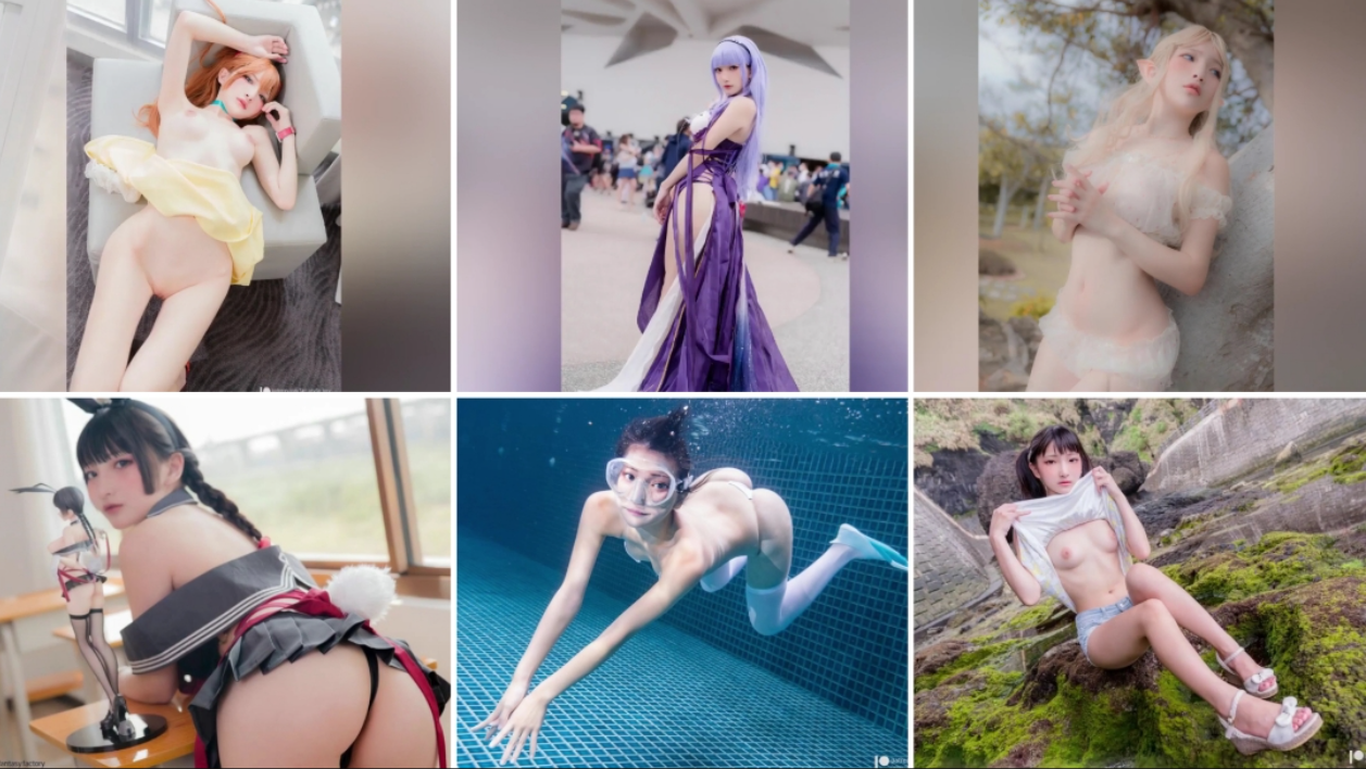 超火女网红美少女小丁Fantav Factov】剪辑超感甄选COS各式女神真爱自选完美露脸