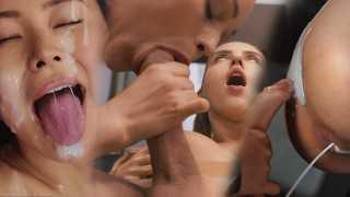 Futanari Real Life Compilation - 热人妖用精液爆炸