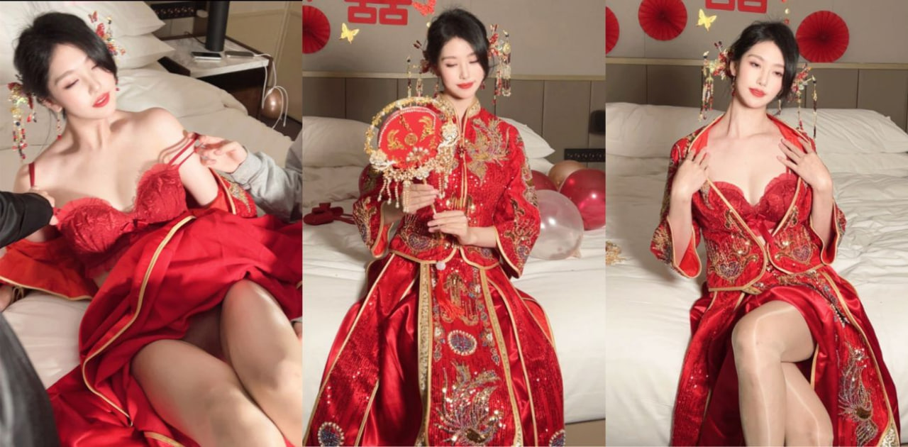 伴郎团轮奸新娘～新婚之夜遭伴郎团轮奸调教 拍下大量不雅淫照 全网疯传！