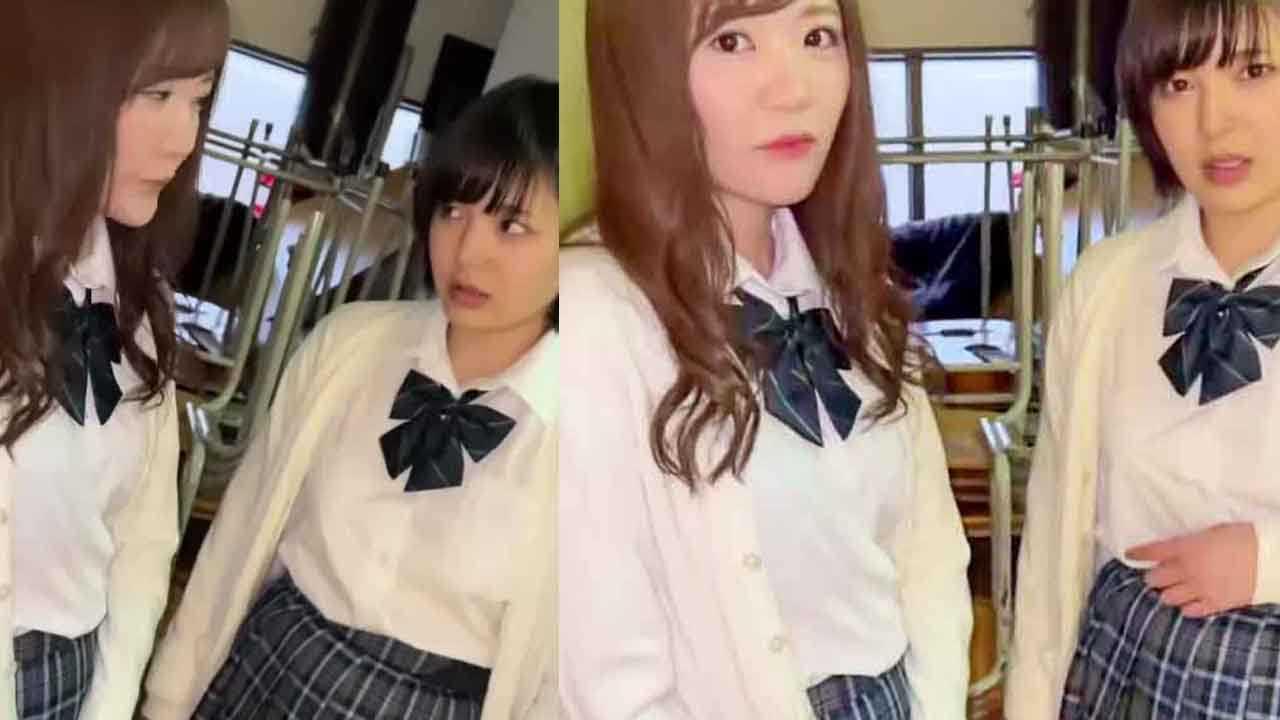 两个JK萌妹子互舔侧入呻吟娇喘