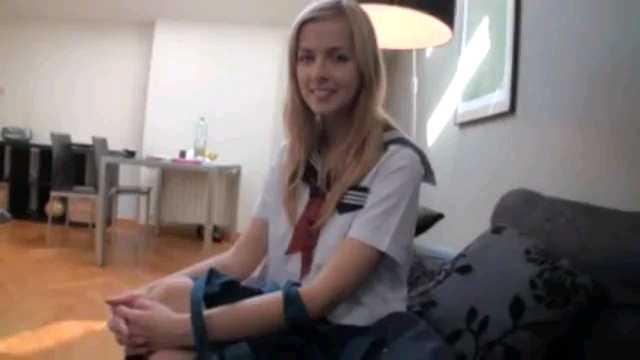 超可爱金发JK少女 还是个白虎！