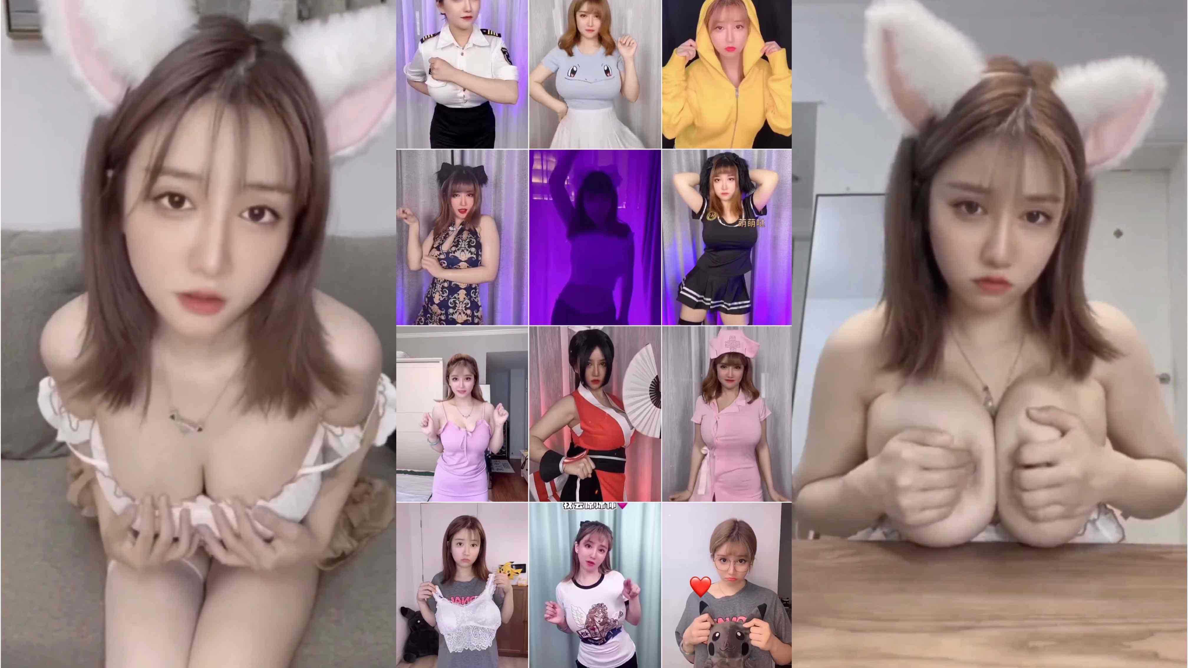 抖yin巨乳网红周大萌大尺度露出