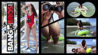 BANGBROS - Sexy PAWG Valerie Kay Watchin` The Bay, Rescues Charlie Mac From Danger