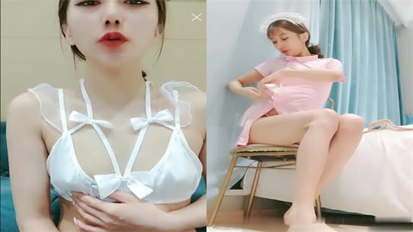 纯白护士装,情趣装,白领装,村花装 跳蛋高潮大秀