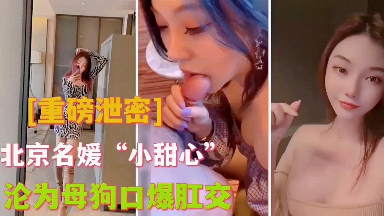 推荐[重磅泄密]北京名媛小甜心沦为母狗口爆肛交