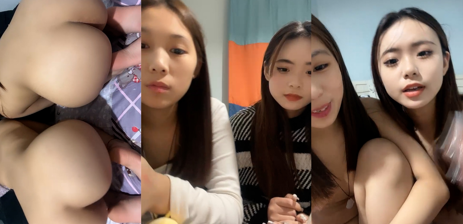 两个00后美少女！活力十足一起跳舞！脱光光扭腰摆臀,翘起屁股特写,多毛骚穴挺肥,极度诱惑