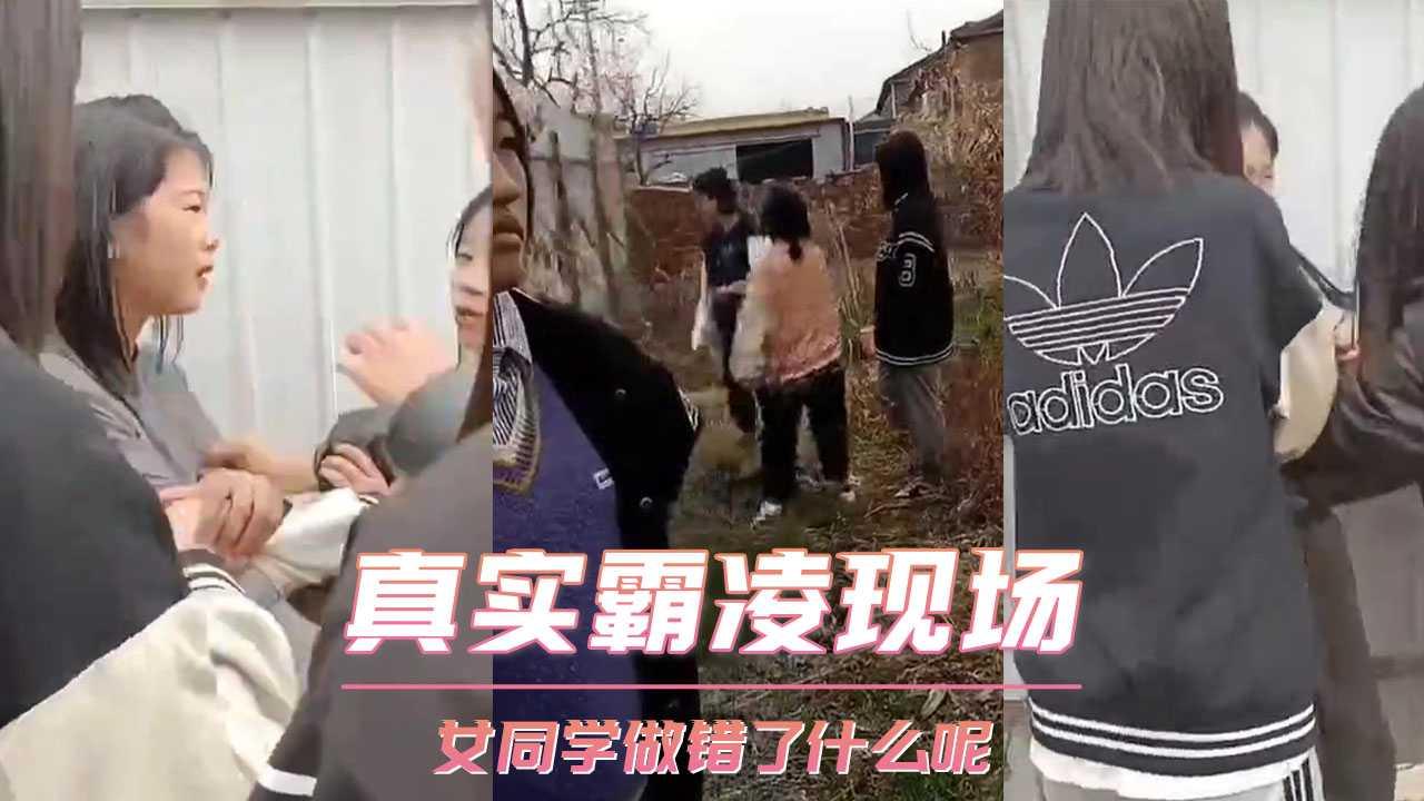 真实霸凌现场 女同学做错了什么呢