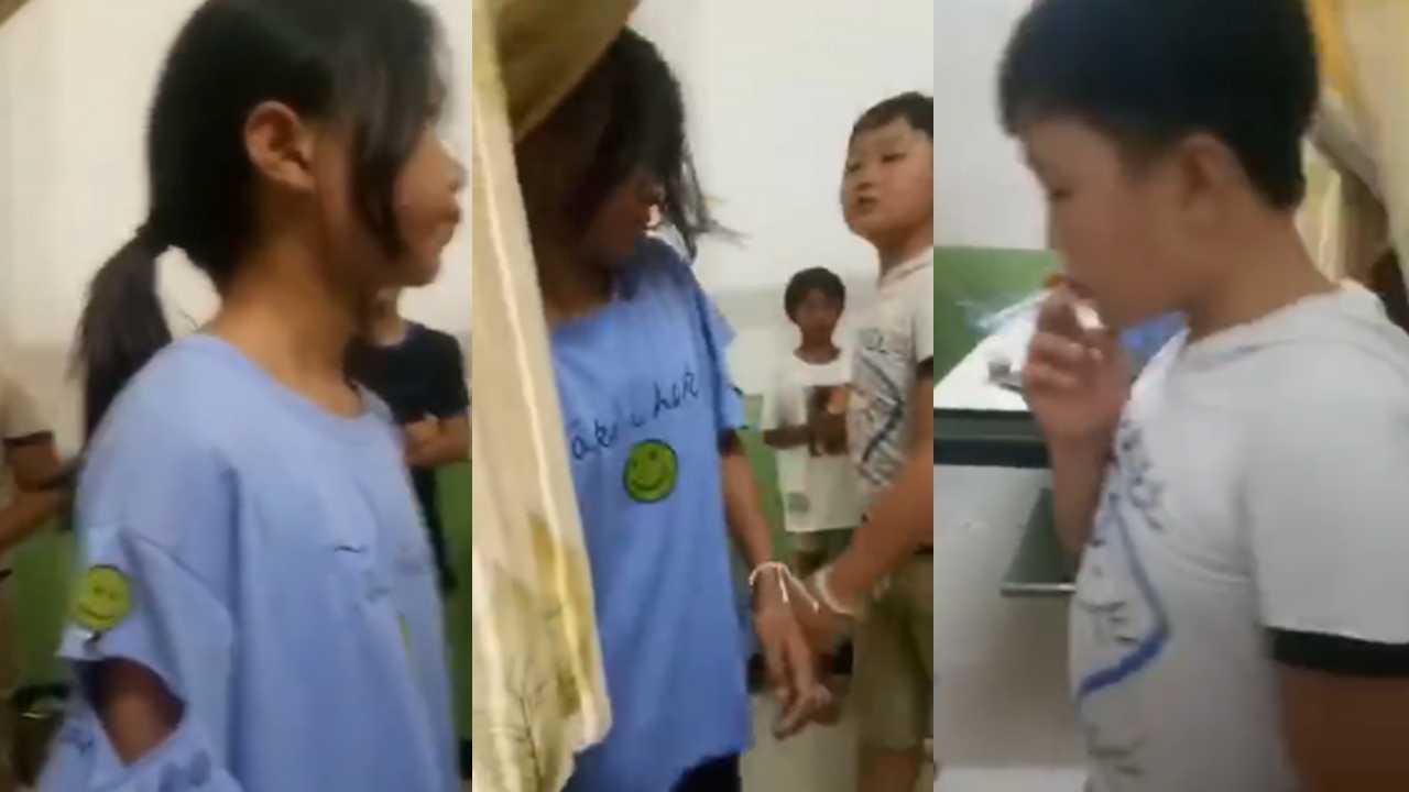 校园霸凌，小女孩好可怜