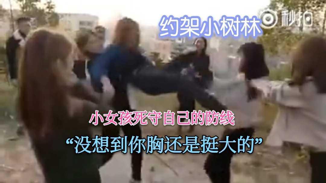 【校园霸凌】约架小树林 小女孩死死守住自己的防线 “扒下内衣看看她的胸” “没想到你的胸还是挺大的”