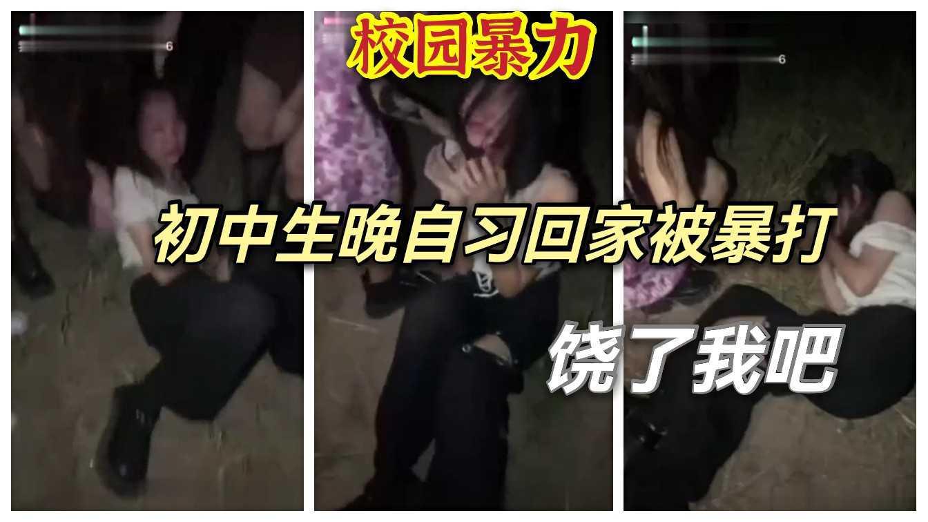 《校园暴力》③初中生晚自习回家被暴打，脱光就饶了你