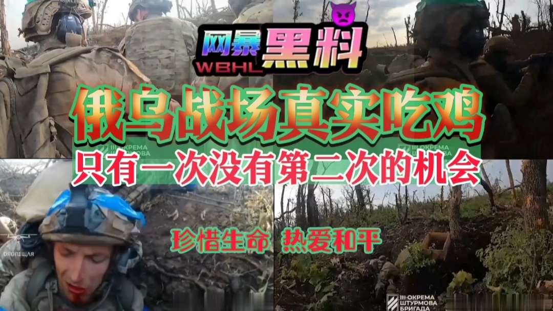 【网曝黑料】俄乌战场真实吃鸡，只有一次没有第二次的机会，珍惜生命 热爱和平