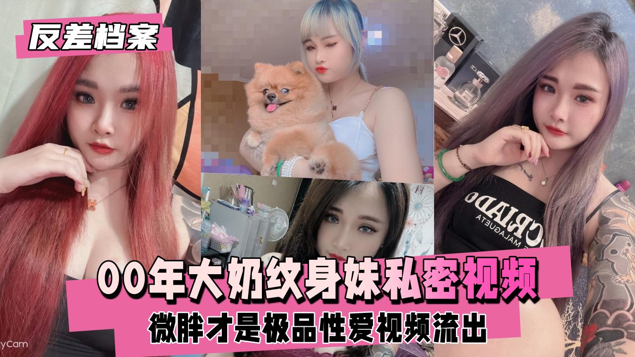 微胖才是极品，00年大奶纹身妹私密视频流出