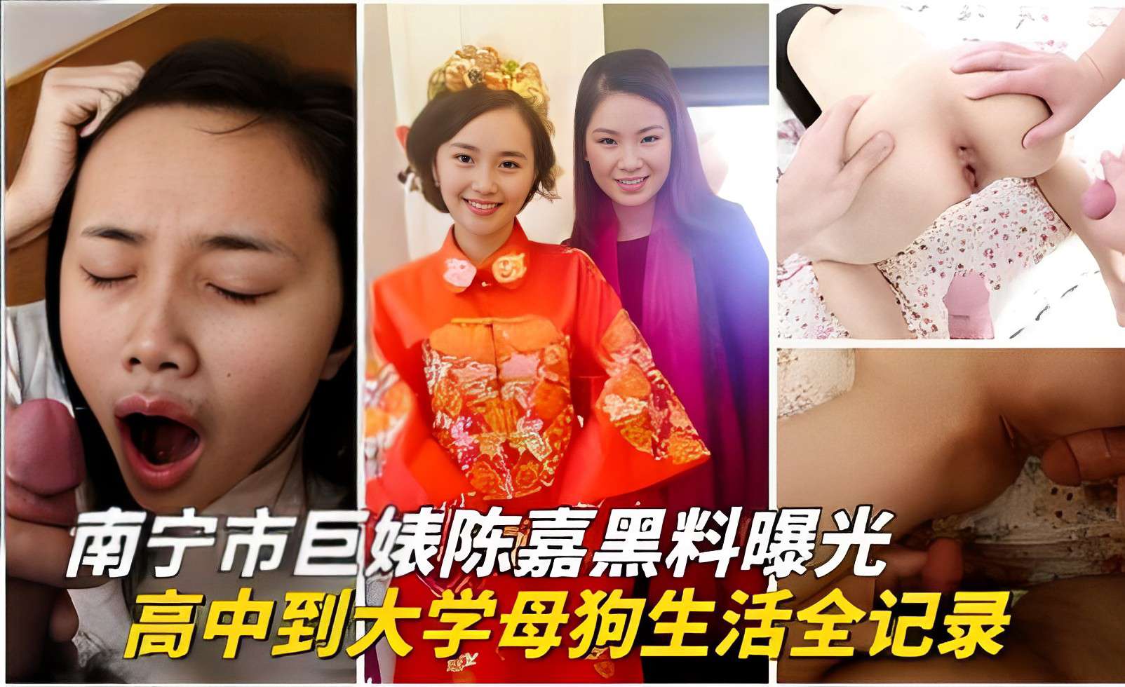 南宁市巨婊陈嘉黑料曝光 高中到大学母狗生活全记录