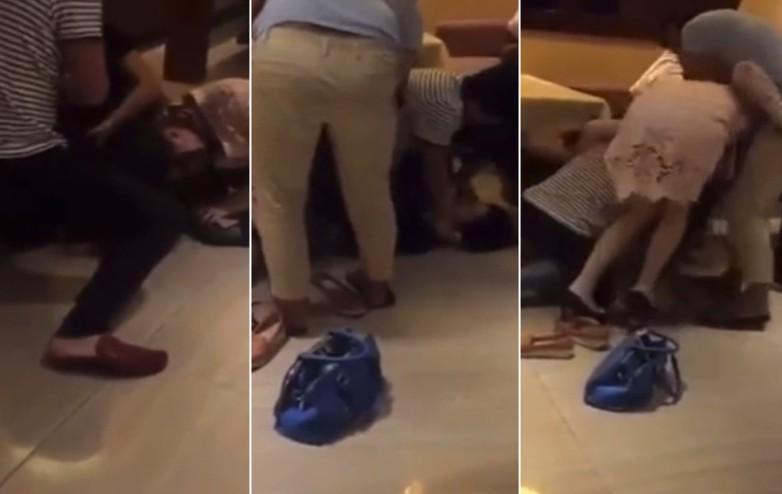 【抓奸】三人按着小三打xs