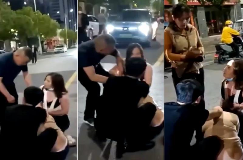 【抓奸】和小三逛街被抓个现行xs