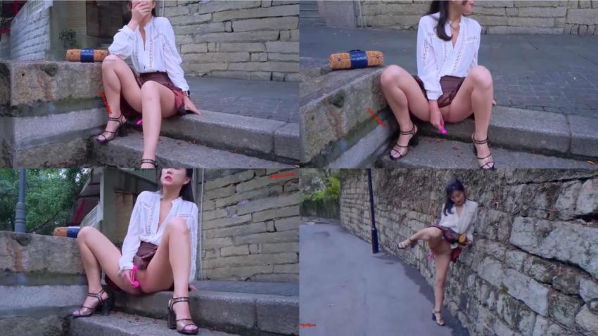 宜家女主角，户外露出自慰喷水