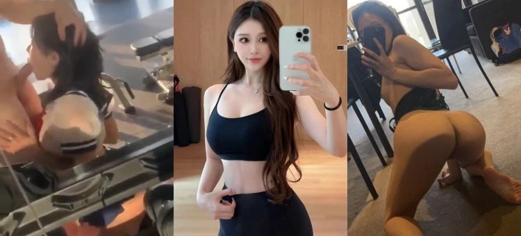 深圳力美健明星教练 coco 穿着女仆制服 在健身房里给会员口交后入骚极了