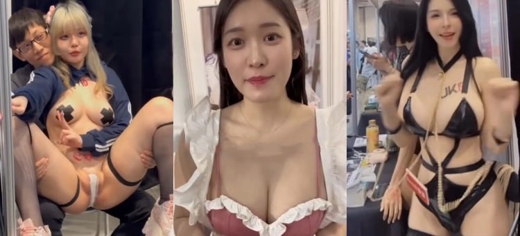 带大家逛逛台湾成人节会场 扑面而来的爆乳丰臀 热情大方的嫩模主动邀请观众互动