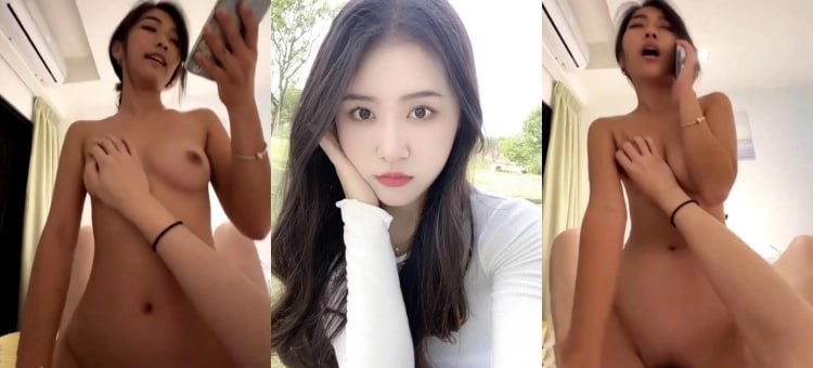 绝对真实！台湾骚鸡骑着鸡巴边摇摆边接男友电话 强忍快感通话不露破绽