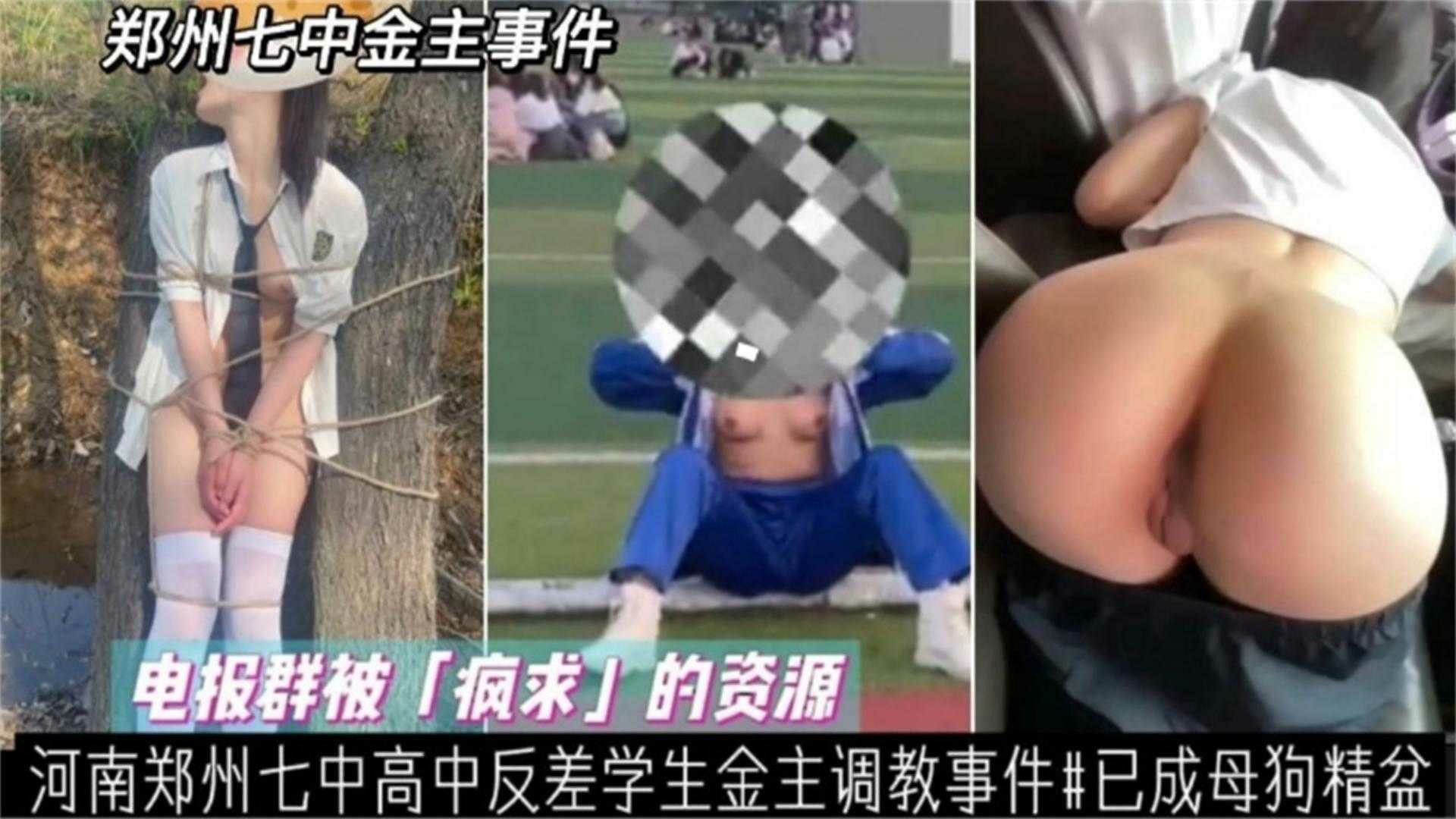 河南郑州七中高中反差学生金主调教事件！已成母狗精盆-猎奇吃瓜