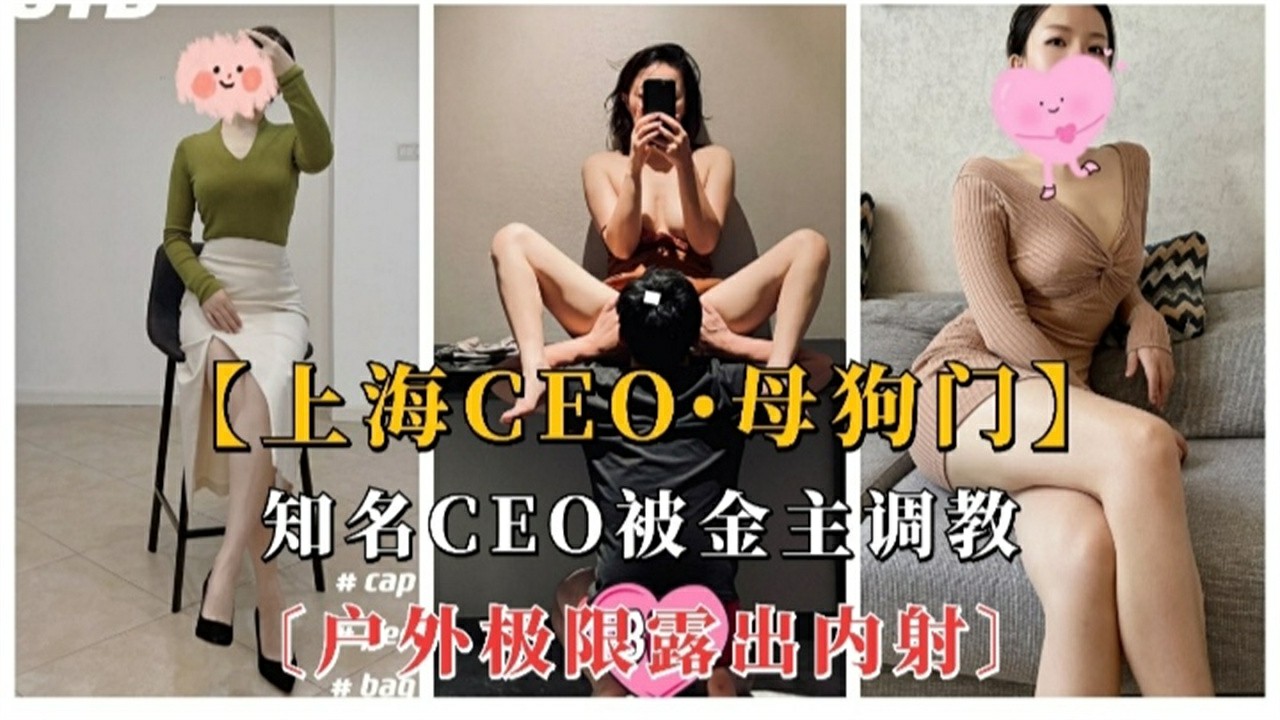 【上海CEO母狗门】知名CEO被金主调教，户外极限露出内射-猎奇吃瓜