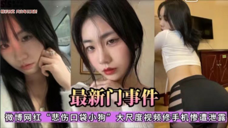 【最新门事件】微博网红 ‘悲伤口袋小狗’大尺度泄密-猎奇吃瓜