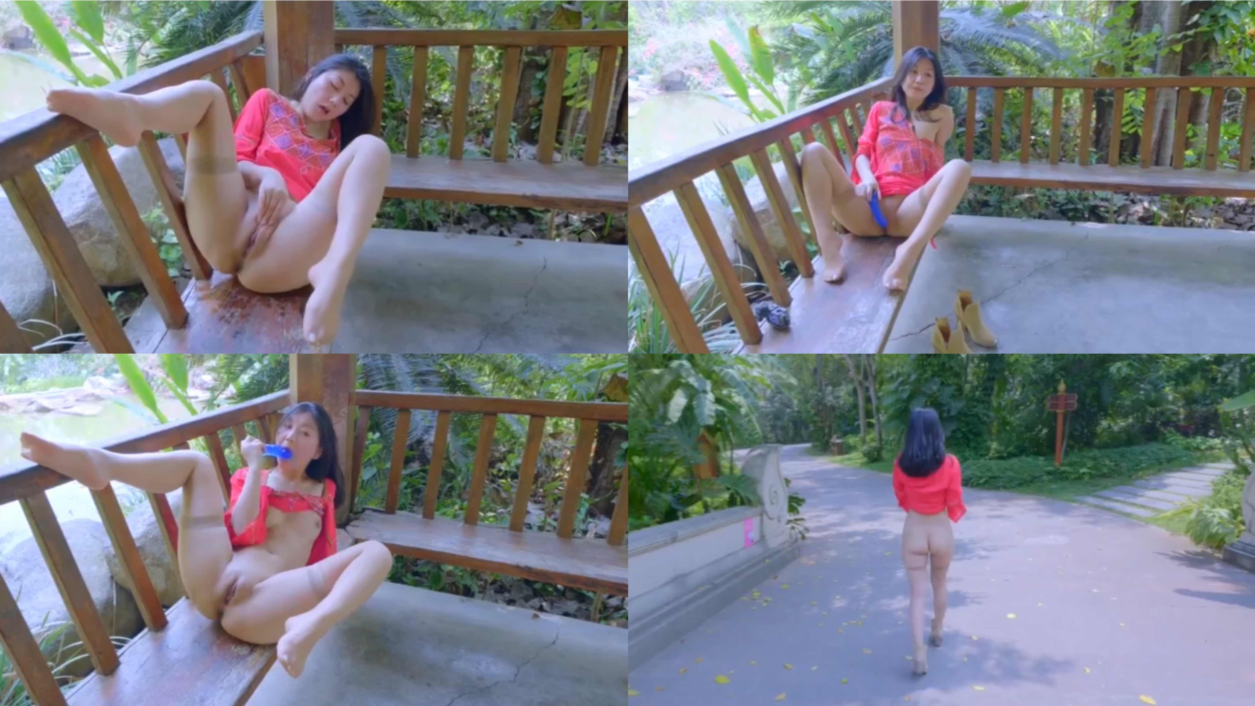 宜家女主角，公园凉亭大胆露出，自慰喷水诱惑-精品力荐