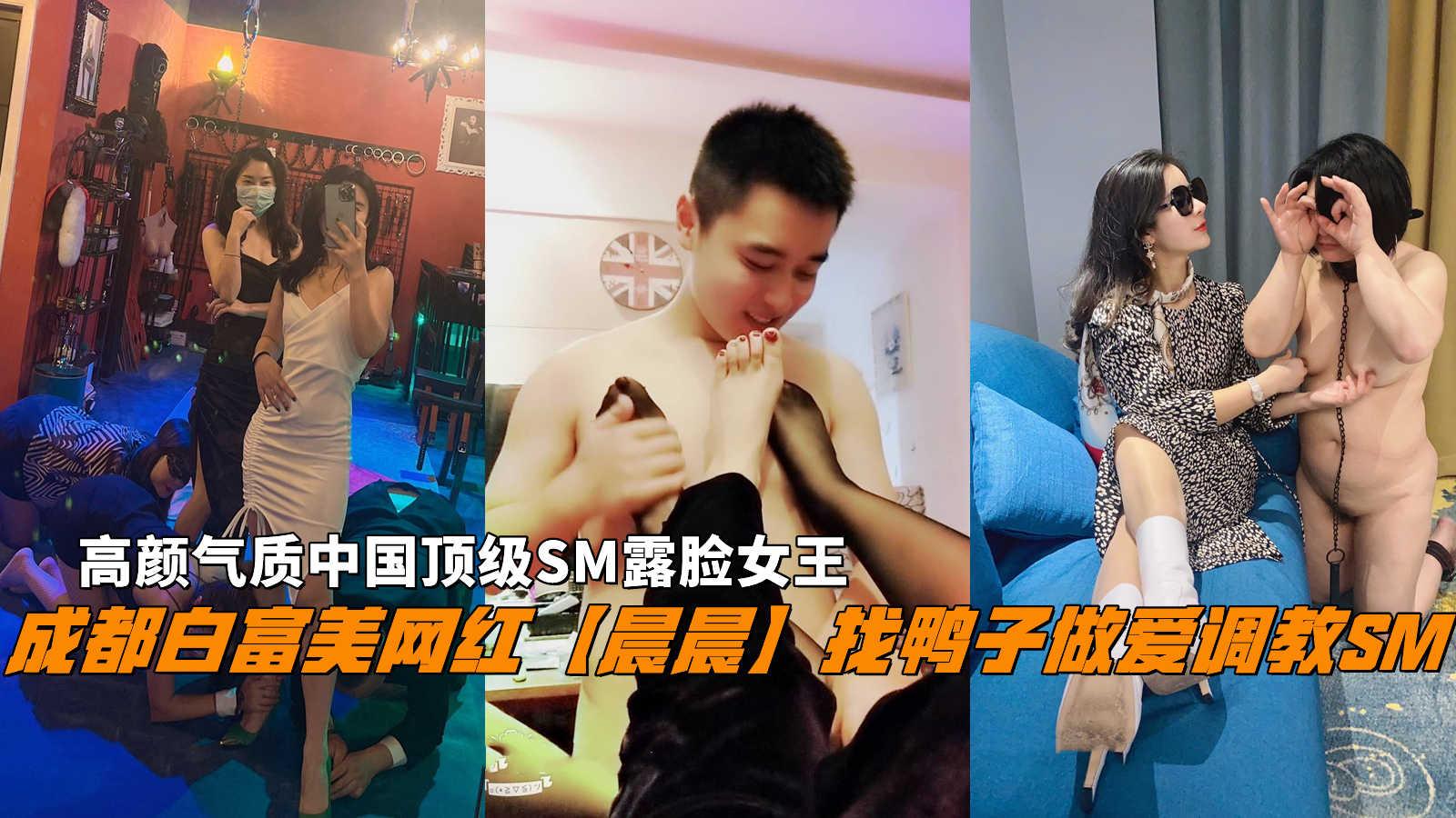 推荐成都白富美网红【晨晨】找鸭子做爱调教SM!高颜气质中国顶级SM露脸女王。